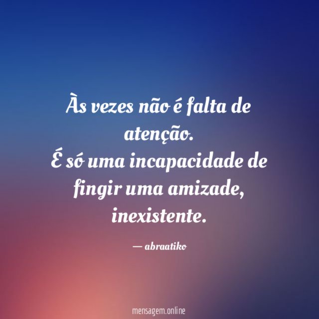 Às vezes não é falta de atenção