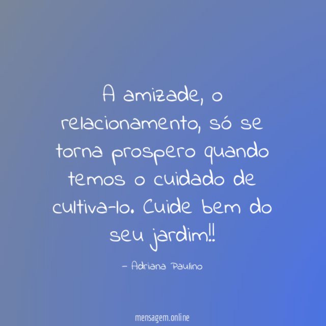 A amizade