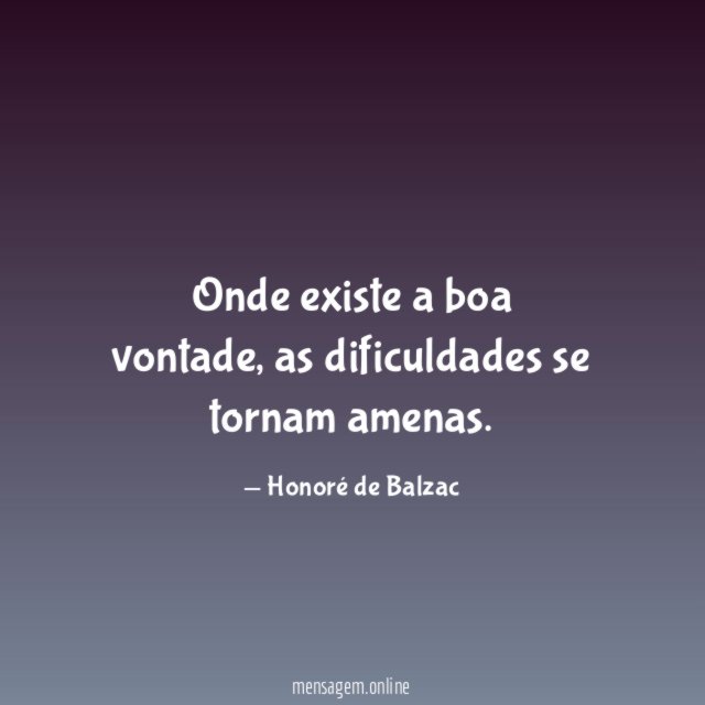 Onde existe a boa vontade