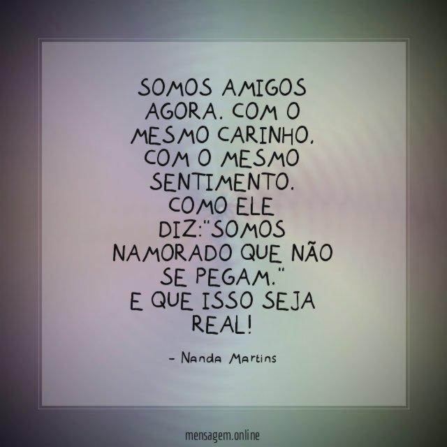 Somos amigos agora