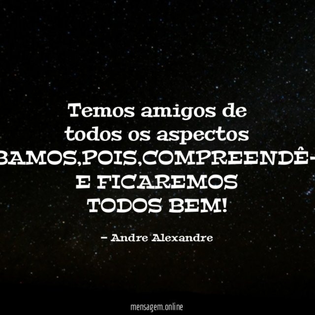 temos amigos de todos os aspectos SAIBAMOS