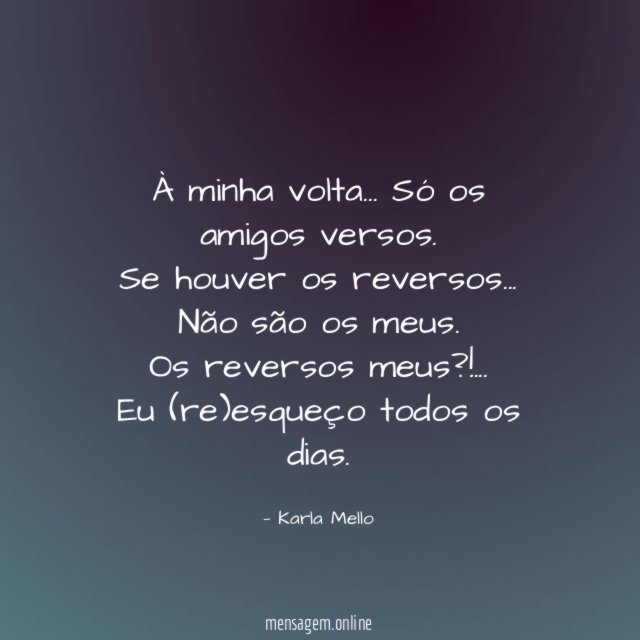À minha volta