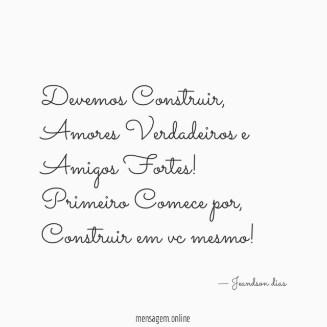 Devemos Construir