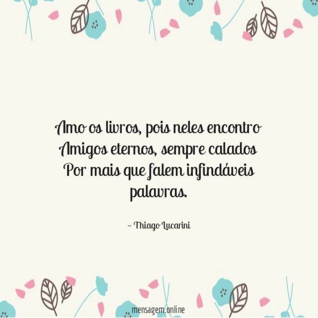 Amo os livros