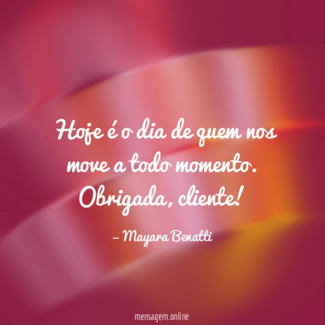 Hoje é o dia de quem nos move a todo momento