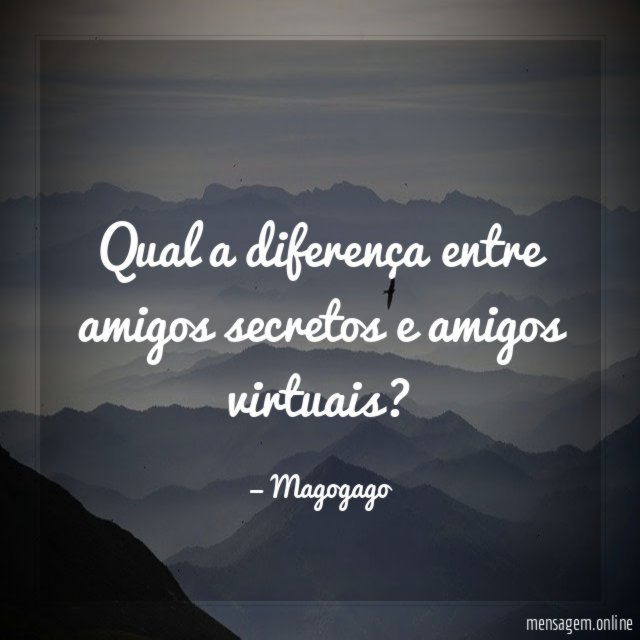 Qual a diferença entre amigos secretos e amigos virtuais