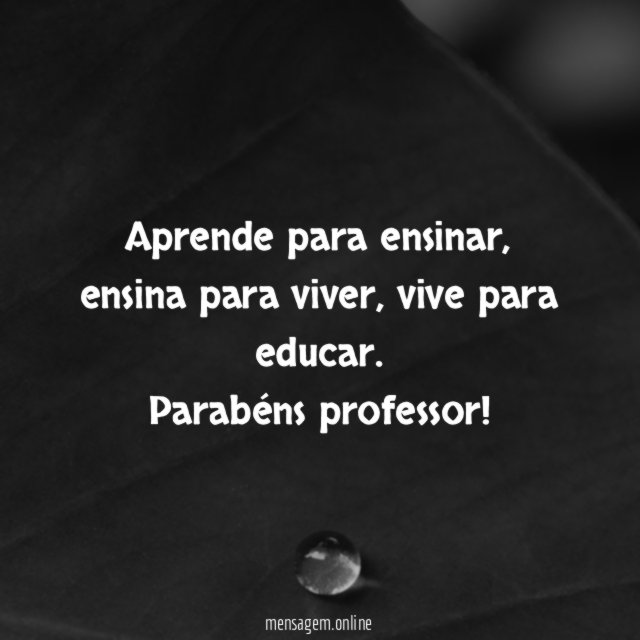 Aprende para ensinar