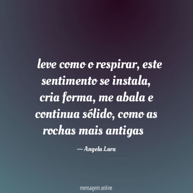 leve como o respirar