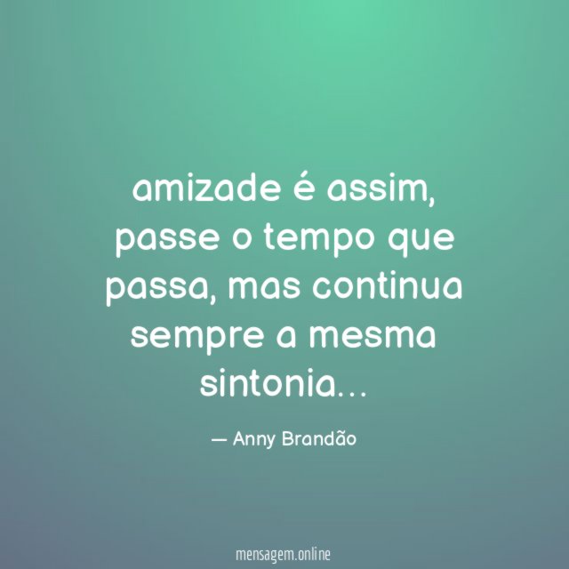 amizade é assim