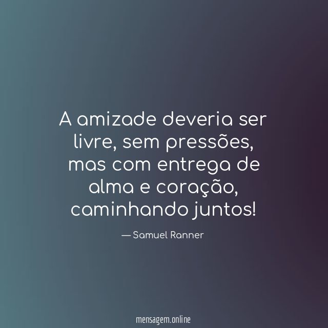 A amizade deveria ser livre