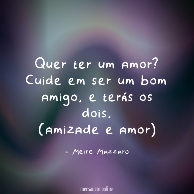 Quer ter um amor
