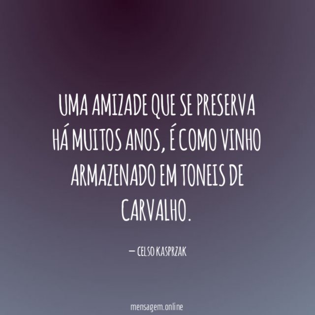 Uma amizade que se preserva há muitos anos