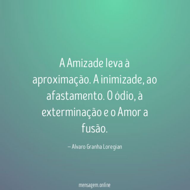 A Amizade leva à aproximação