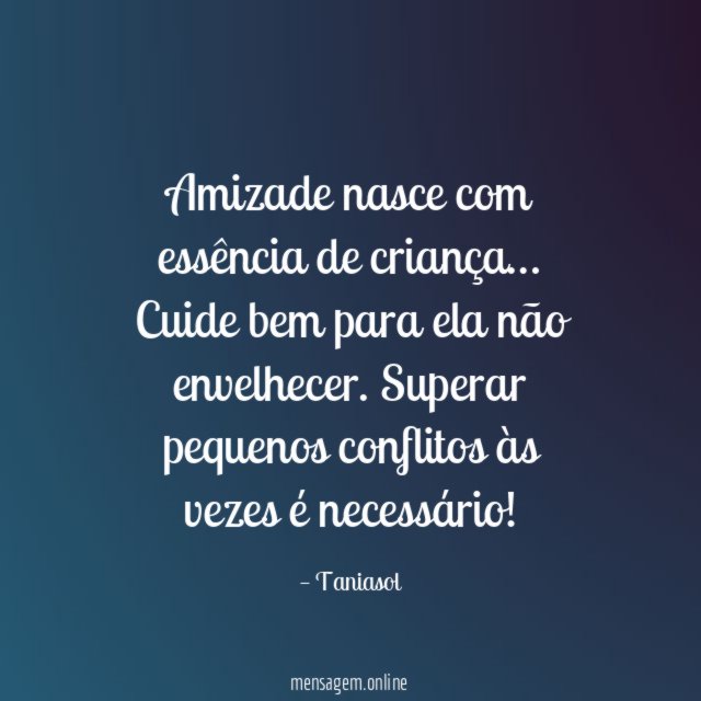 Amizade nasce com essência de criança