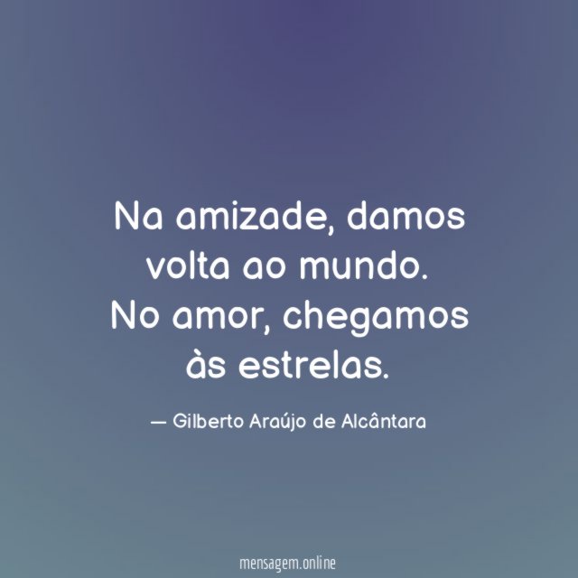 Na amizade