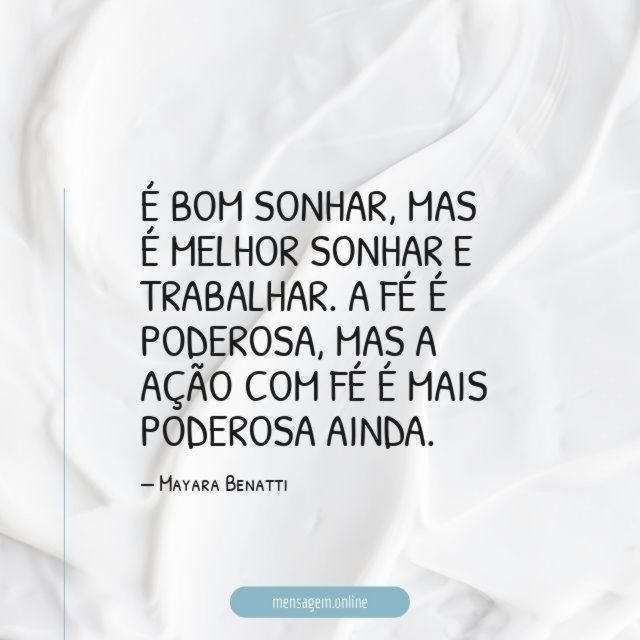 É bom sonhar