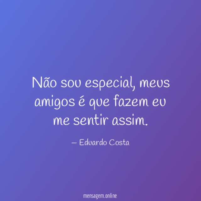 Não sou especial