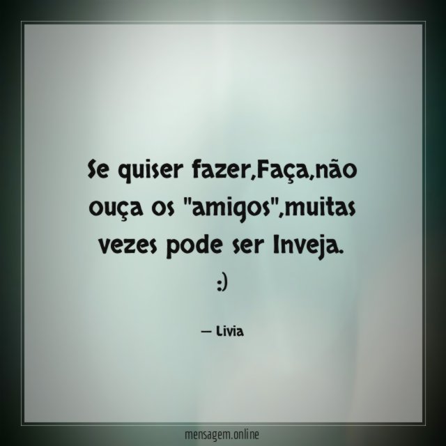 Se quiser fazer