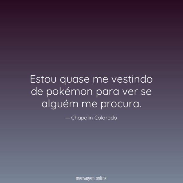 Estou quase me vestindo de pokémon para ver