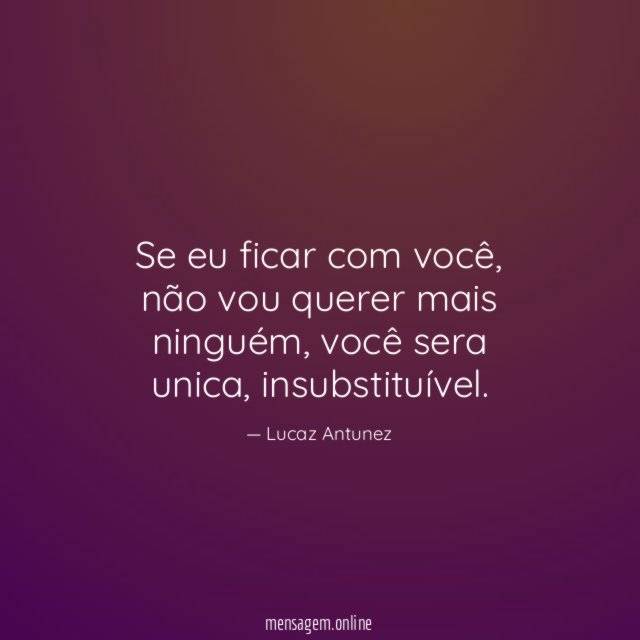 Se eu ficar com você