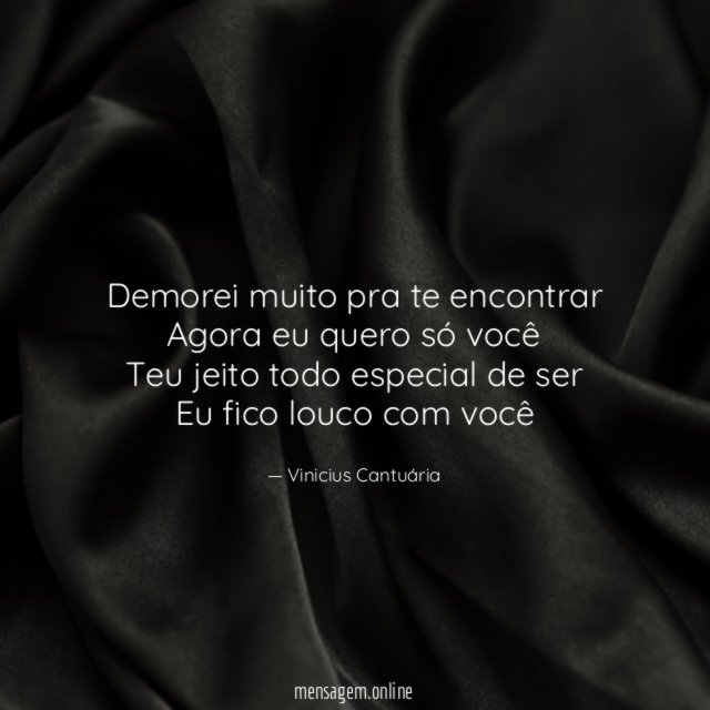 Demorei muito pra te encontrar Agora eu quero só