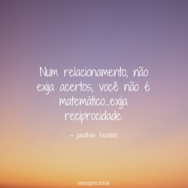 Num relacionamento