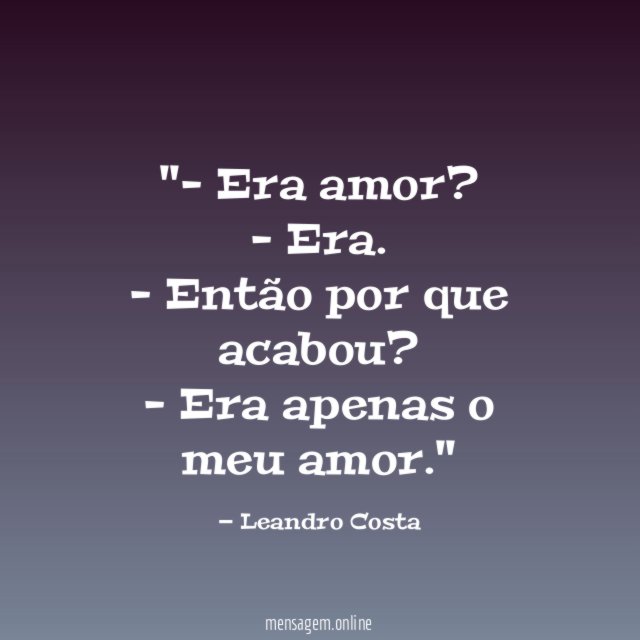 '- Era amor