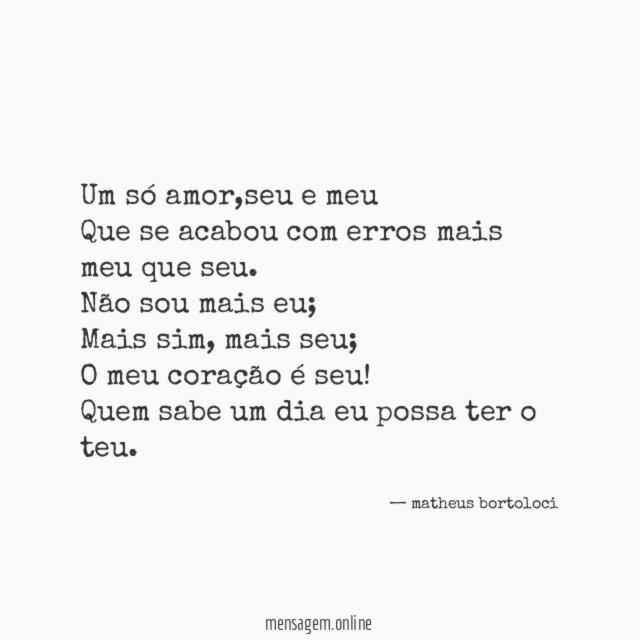 Um só amor
