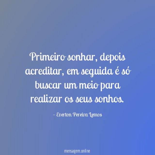 Primeiro sonhar