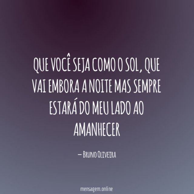 Que você seja como o sol