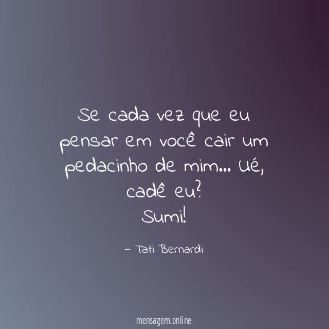 Se cada vez que eu pensar em você