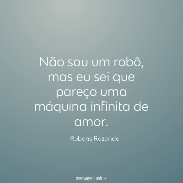 Não sou um robô
