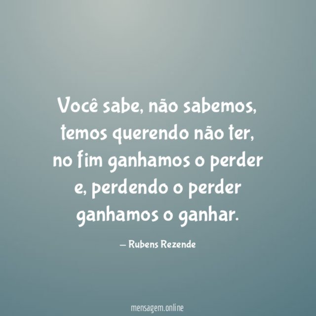 Você sabe