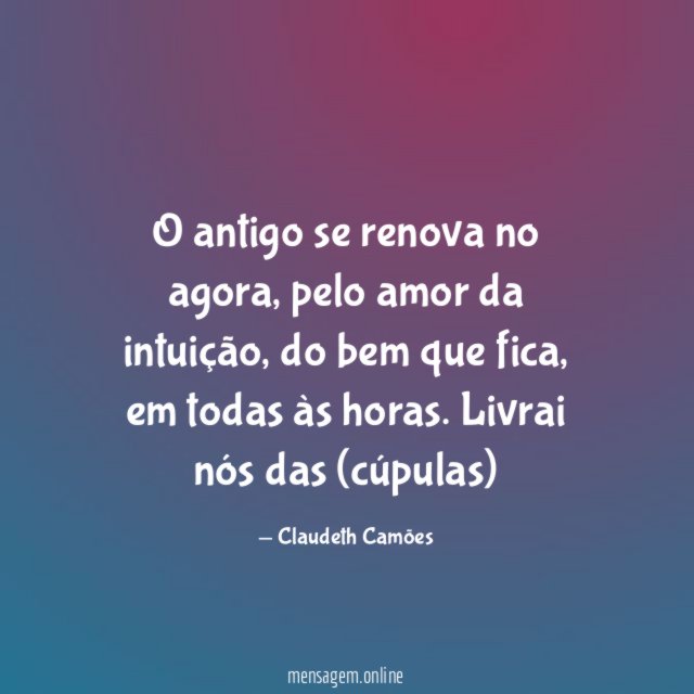 O antigo se renova no agora