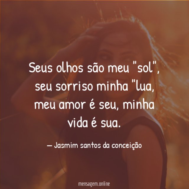 seus olhos são meu "sol"