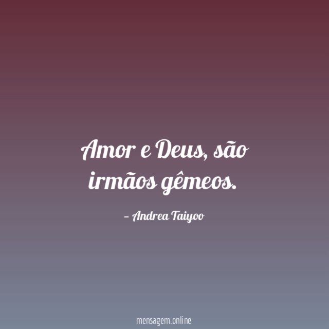 Amor e Deus