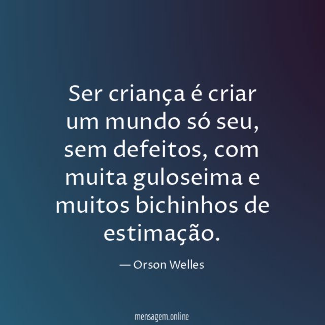 Ser criança é criar um mundo só seu