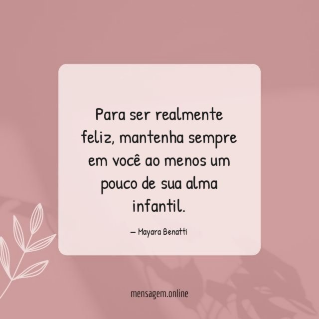 Para ser realmente feliz
