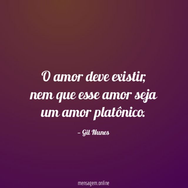 O amor deve existir