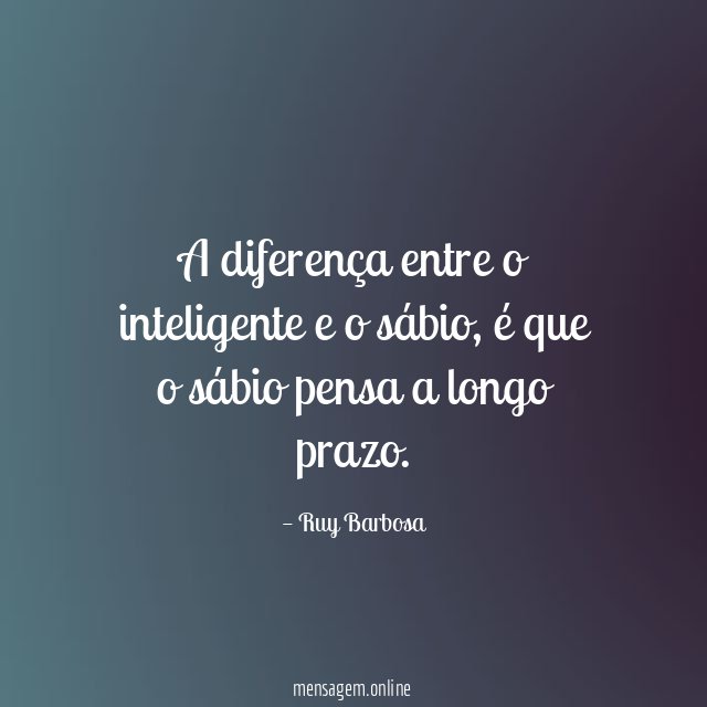 A diferença entre o inteligente e o sábio
