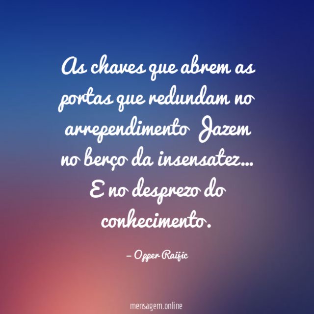 As chaves que abrem as portas que redundam