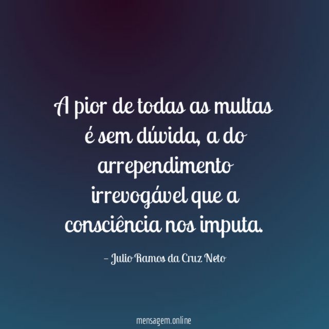 A pior de todas as multas é sem dúvida