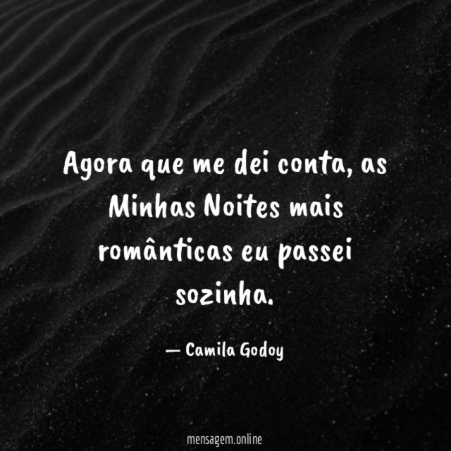 Agora que me dei conta