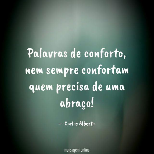 Palavras de conforto