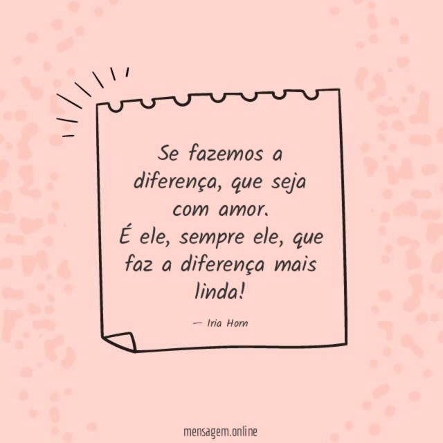 Se fazemos a diferença