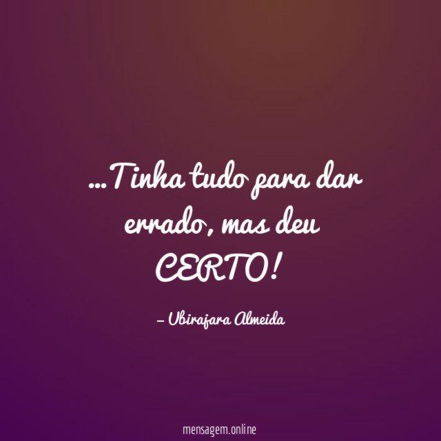 Tinha tudo para dar errado