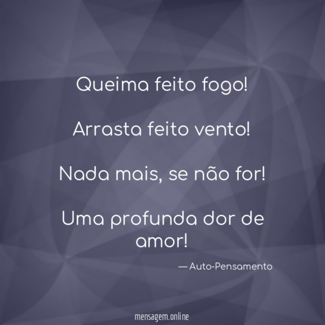 Queima feito fogo