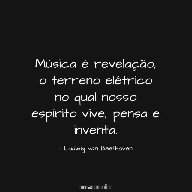 Música é revelação
