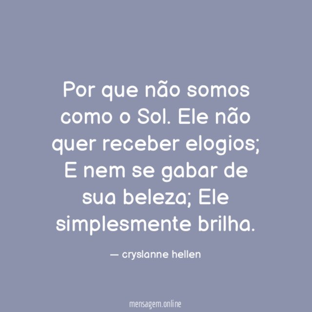 Por que não somos como o Sol