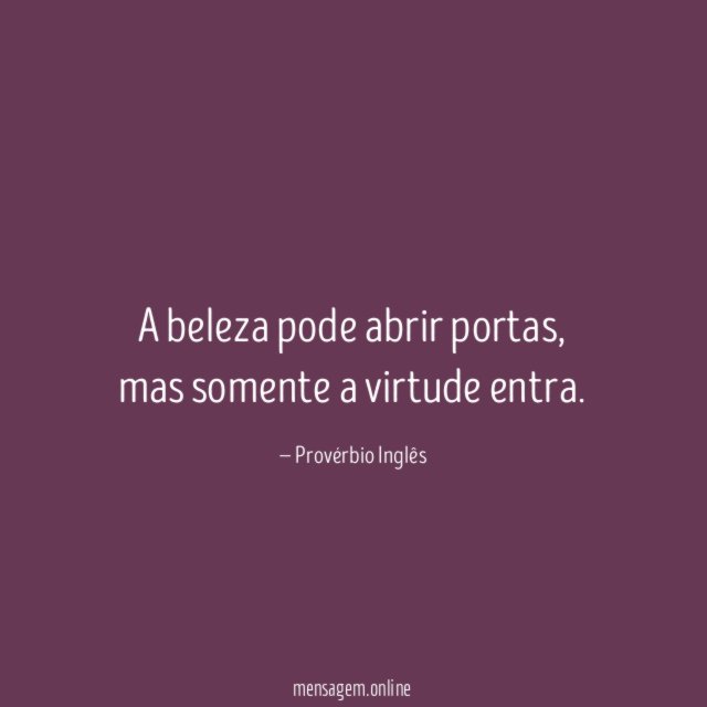 A beleza pode abrir portas